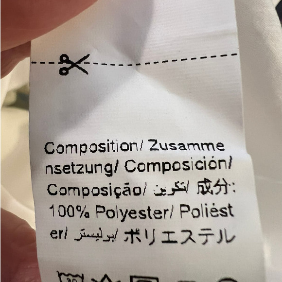 Gomorn Women's Romper Size XL in White w/Elastic Waist and Lace Neckline - Picture 5 of 7